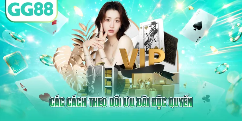 Các cách theo dõi ưu đãi độc quyền